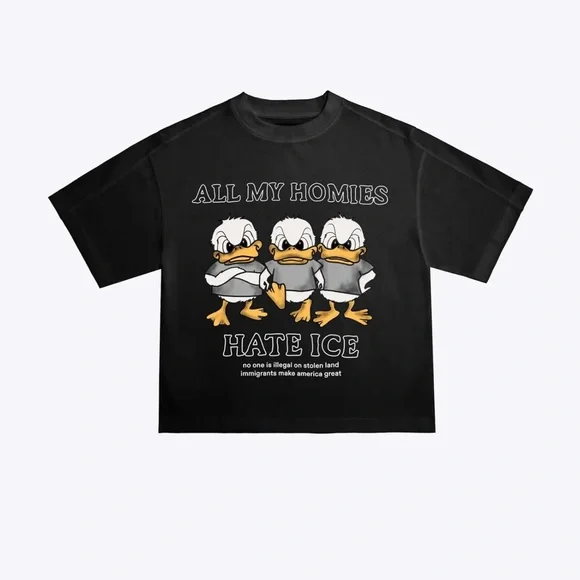 CHNGE All My Homies Hate ICE Boxy Tee - Picture 1 of 3